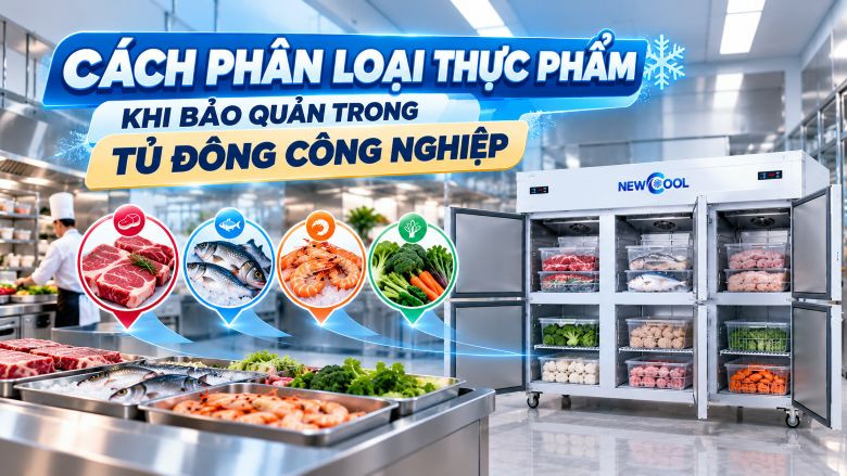 Phân Loại Thực Phẩm Trong Tủ Đông Công Nghiệp Đúng Cách