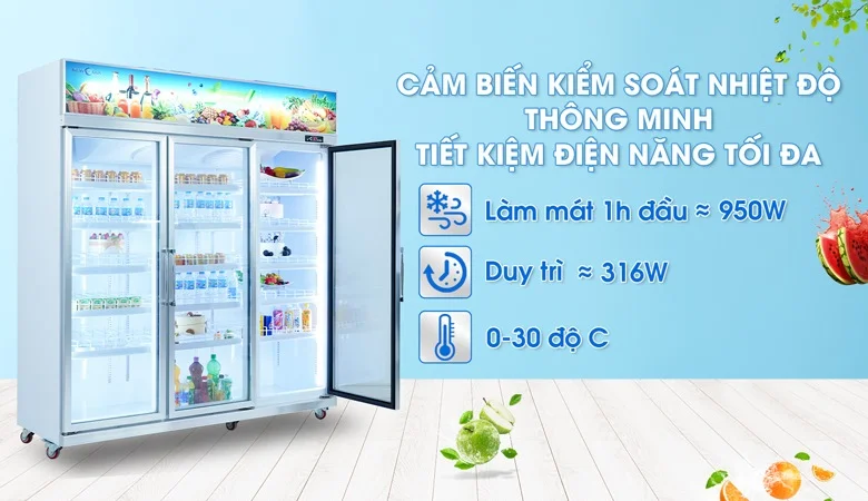 Tủ mát giúp tiết kiệm điện