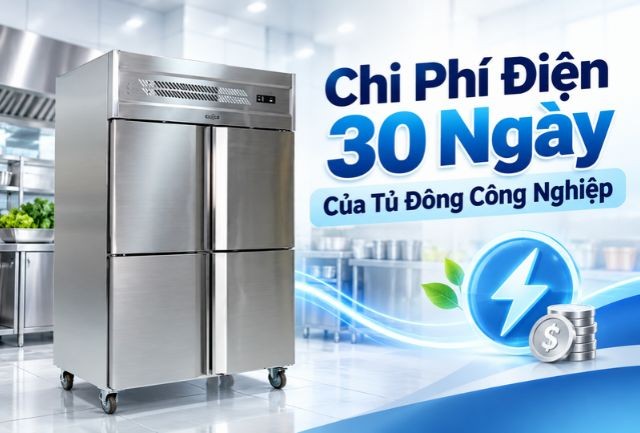 Chi Phí Điện 30 Ngày Của Tủ Đông Công Nghiệp: Kết Quả Đo Thực Tế