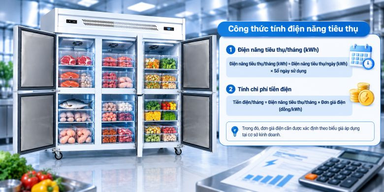 Công thức tính điện năng tiêu thụ