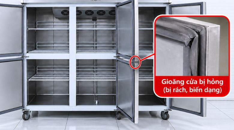 Gioăng cửa bị hỏng cần phải sửa chữa