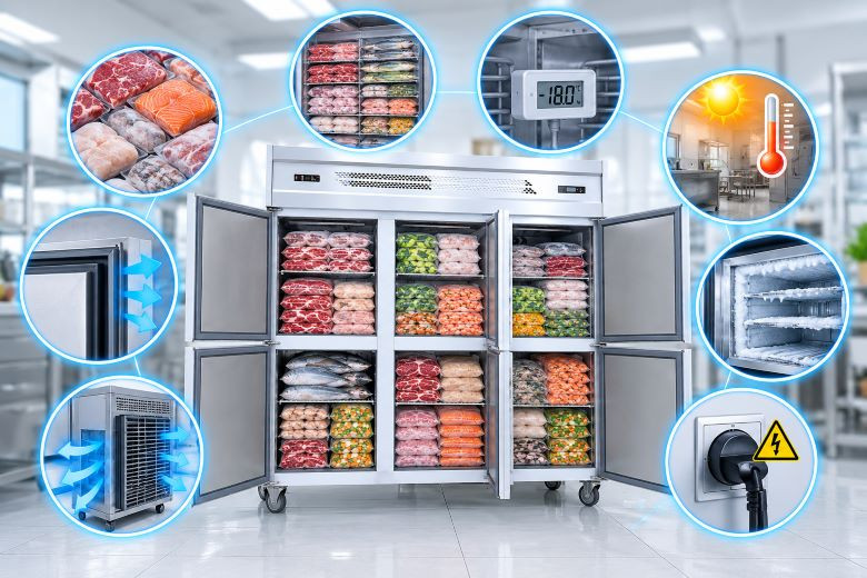 Những yếu tố ảnh hưởng đến khả năng làm lạnh khi tủ đông đầy tải 