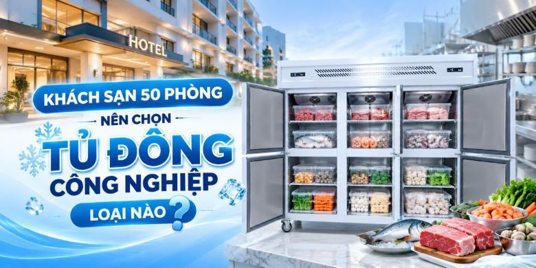 Khách sạn 50 phòng nên chọn tủ đông công nghiệp loại nào?