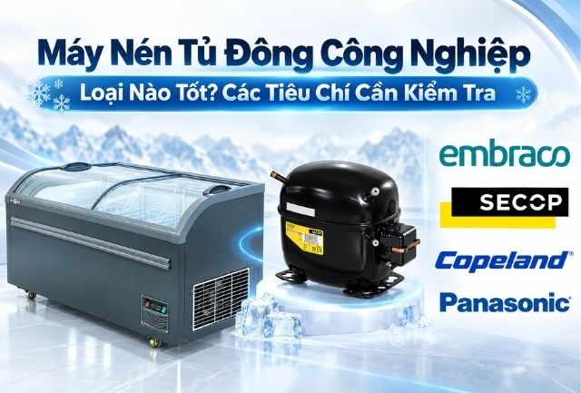 Máy Nén Tủ Đông Công Nghiệp Loại Nào Tốt? Các Tiêu Chí Cần Kiểm Tra