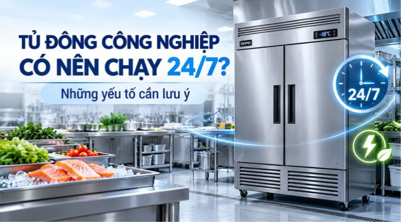 Tủ đông công nghiệp có nên chạy 24/7