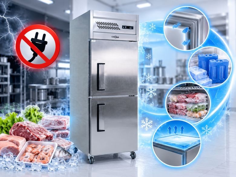 Giải pháp kéo dài thời gian giữ nhiệt của tủ đông khi mất điện