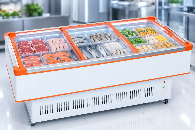 Hướng dẫn sắp xếp thực phẩm ở tủ đông công nghiệp dạng nằm