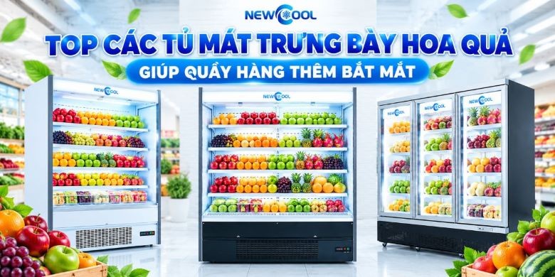 Top 5 tủ mát trưng bày hoa quả giúp quầy hàng thêm bắt mắt