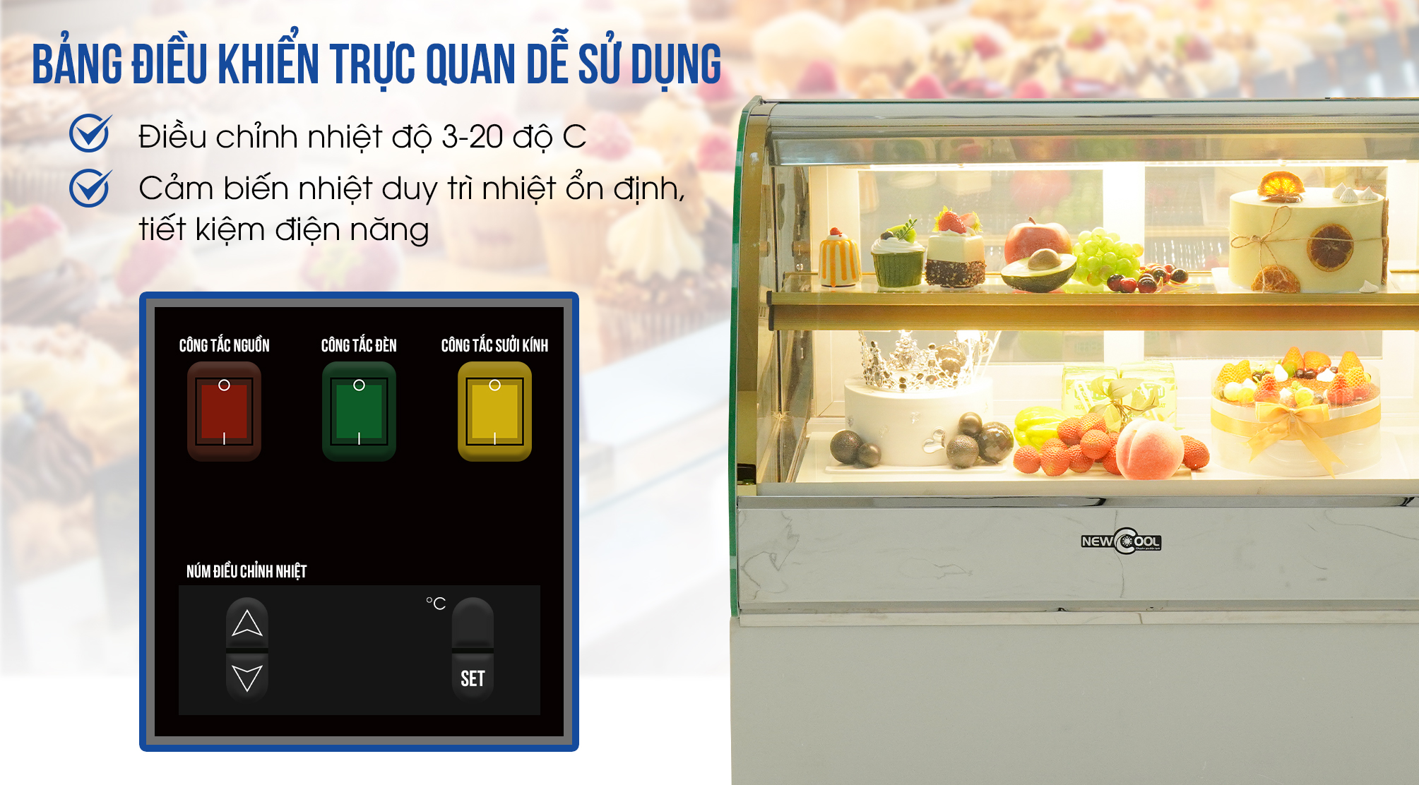 Bảng điều khiển trực quan, dễ sử dụng Bảng điều khiển trực quan, dễ sử dụng