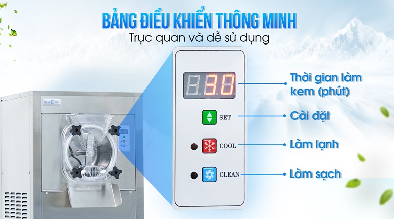 Bảng điều khiển thông minh, dễ sử dụng