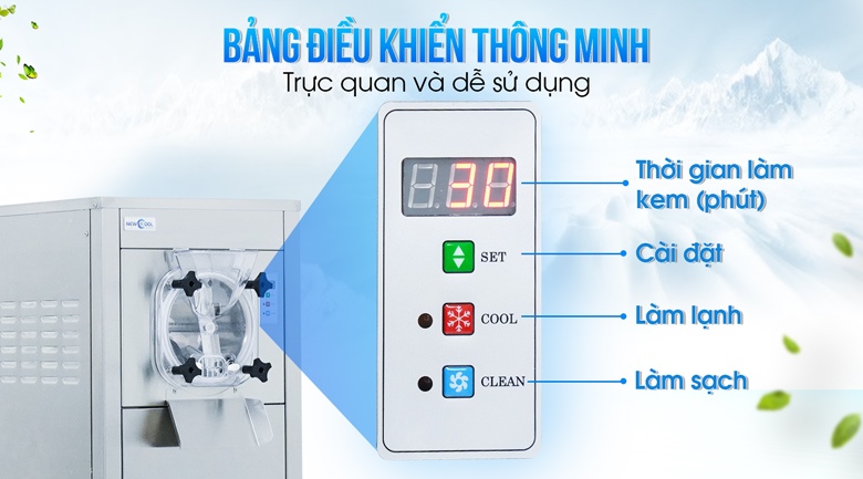 Bảng điều khiển thông minh, dễ sử dụng