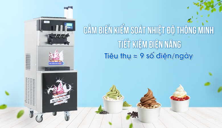 Cảm biến kiểm soát nhiệt độ ổn định, tiết kiệm điện năng