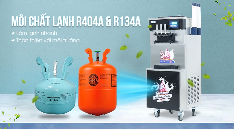 Môi chất lạnh R404A và R134A hiệu suất cao, bảo vệ môi trường
