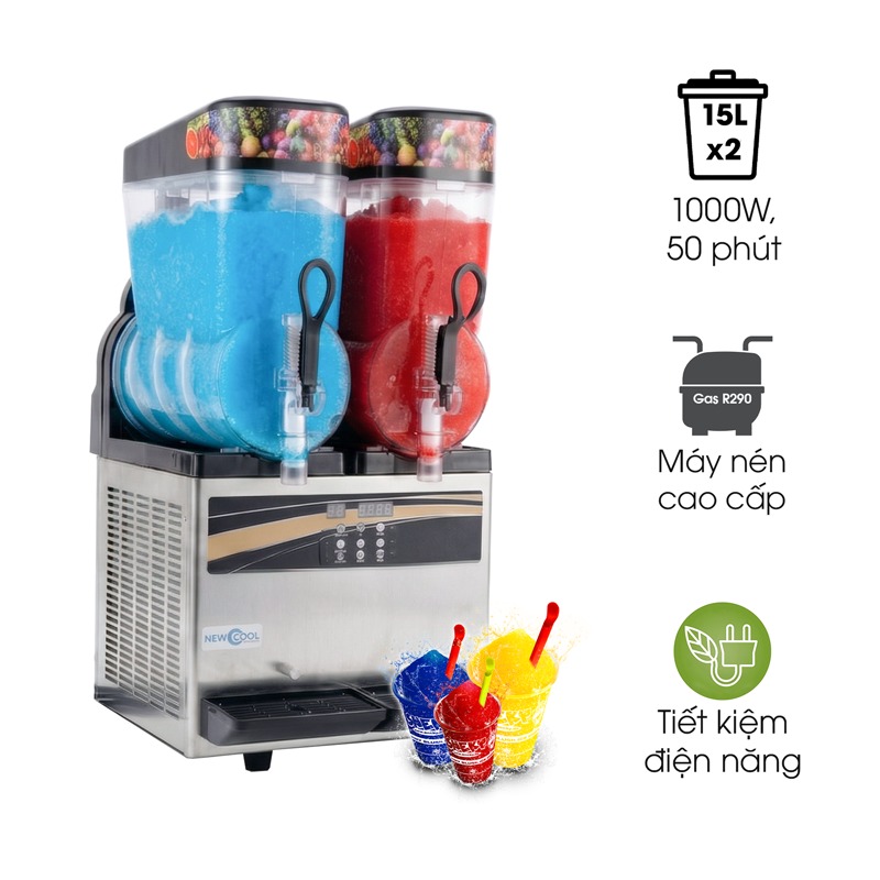 Máy làm kem siro tuyết NEWCOOL NC-X300 (2 ngăn)
