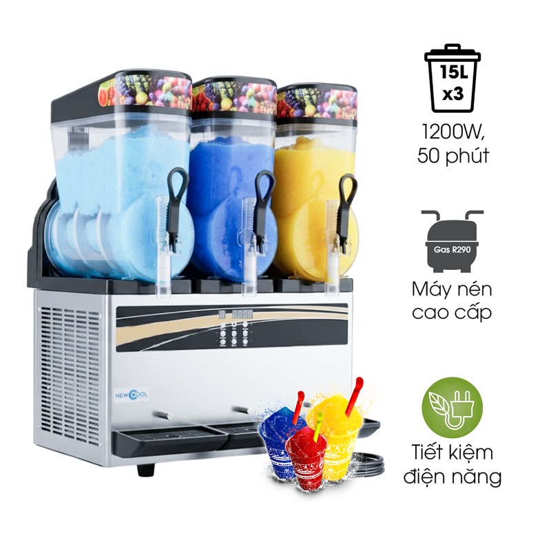 Máy làm kem siro tuyết NEWCOOL NC-X450 (3 ngăn)