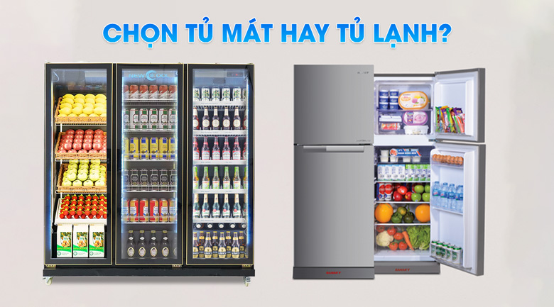 Chọn mua tủ mát hay tủ lạnh? Chọn mua tủ mát hay tủ lạnh?