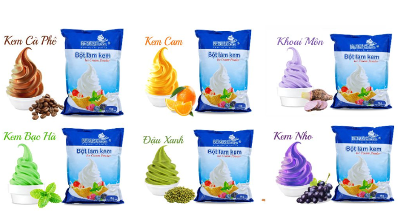 Nguyên liệu làm kem