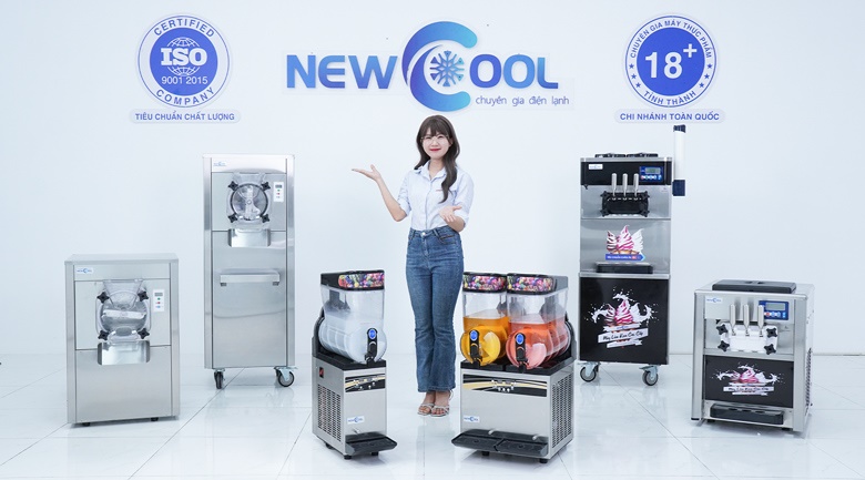 Hình ảnh thực tế máy làm kem NEWCOOL