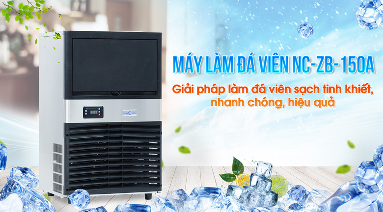 Máy làm đá viên NEWCOOL có khả năng làm đá siêu nhanh và tinh khiết