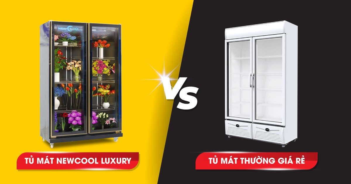 9 sự khác biệt giữa tủ mát NEWCOOL Luxury và tủ mát thường