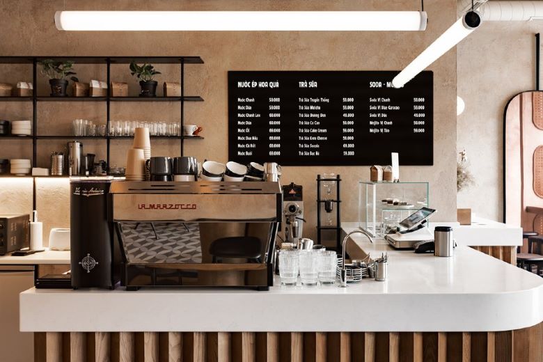 Quầy thu ngân - thiết bị cho quán bar và quán cà phê