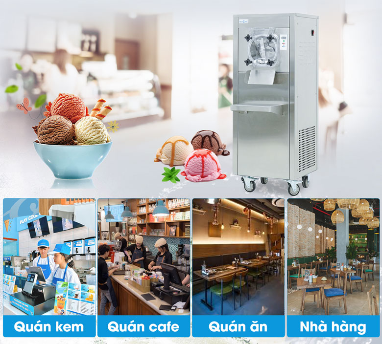 Phù hợp với các quán kem, quán cà phê, trà sữa, nhà hàng