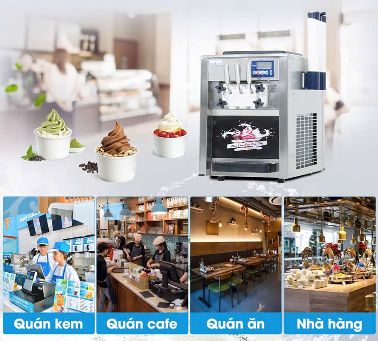 Phù hợp với các quán kem, quán cà phê, trà sữa,...