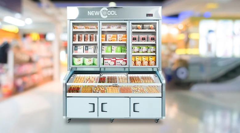 Tủ mát siêu thị với thiết kế thông minh và tiện dụng giúp bạn sắp xếp sản phẩm một cách gọn gàng