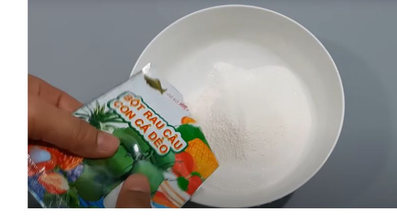 Pha hỗn hợp bột rau câu
