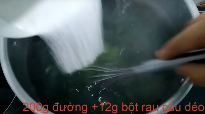 Nấu thạch rau câu