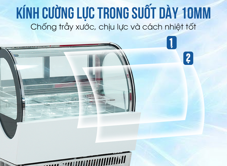 Kính cường lực trong suốt dày dặn, chịu lực tốt Kính cường lực trong suốt dày dặn, chịu lực tốt