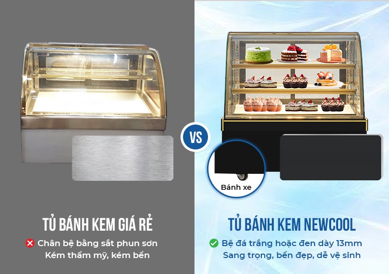 Chân bệ đá trắng/đen sang trọng, bền bỉ