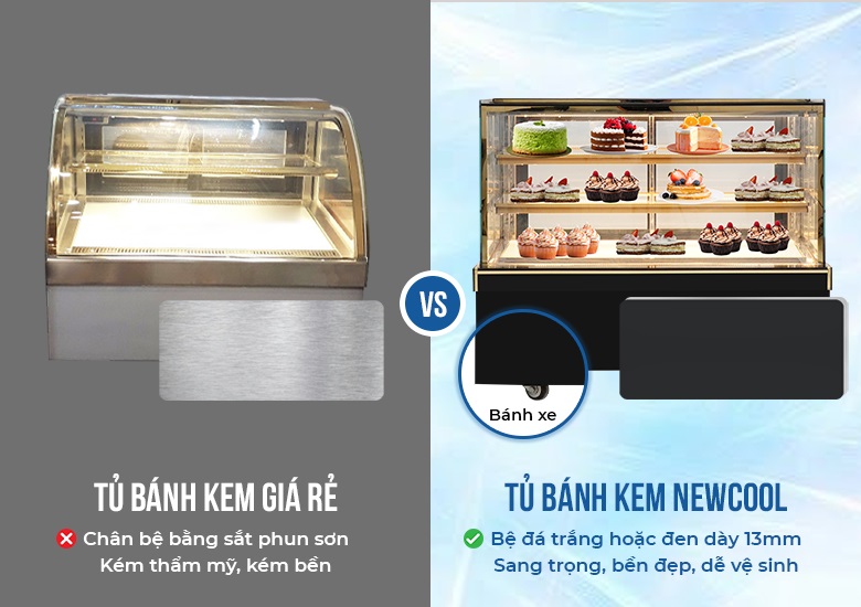 Chân bệ đá trắng/đen sang trọng, bền bỉ