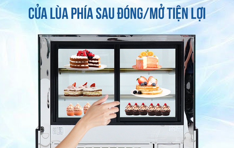 Cửa lùa đóng mở tiện lợi từ phía sau