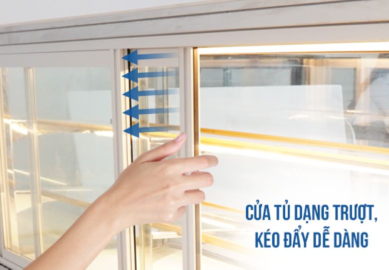Cửa tủ dạng trượt kéo đẩy dễ dàng