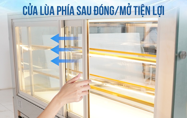 Cửa lùa đóng mở tiện lợi từ phía sau