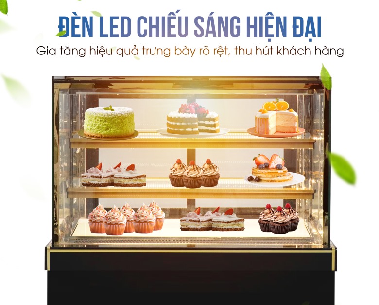 Những chiếc bánh trở nên lung linh, hấp dẫn hơn dưới ánh đèn LED vàng