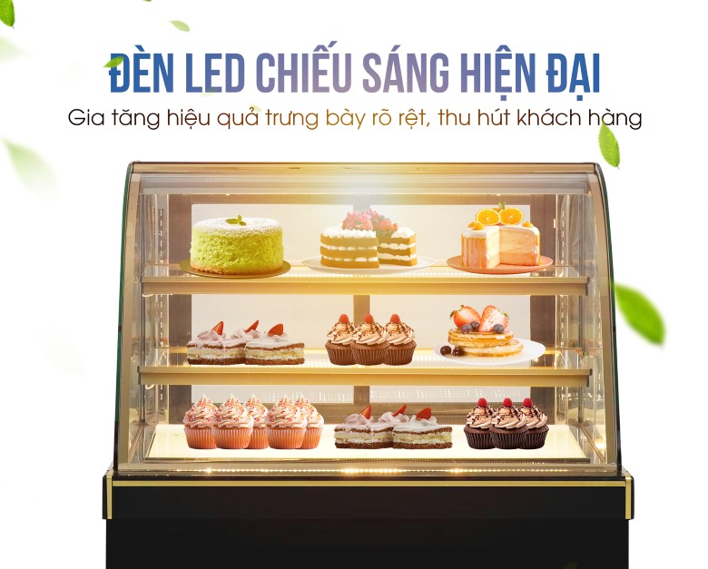 Những chiếc bánh trở nên lung linh, hấp dẫn hơn dưới ánh đèn LED vàng