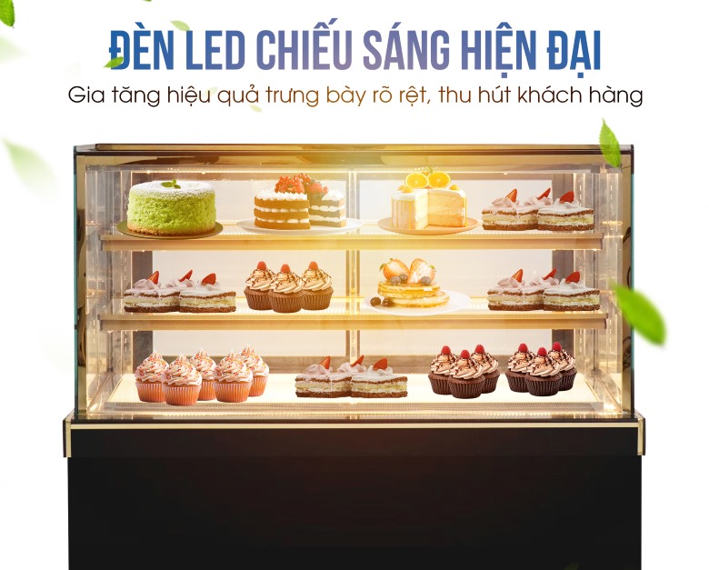 Những chiếc bánh trở nên lung linh, hấp dẫn hơn dưới ánh đèn LED vàng