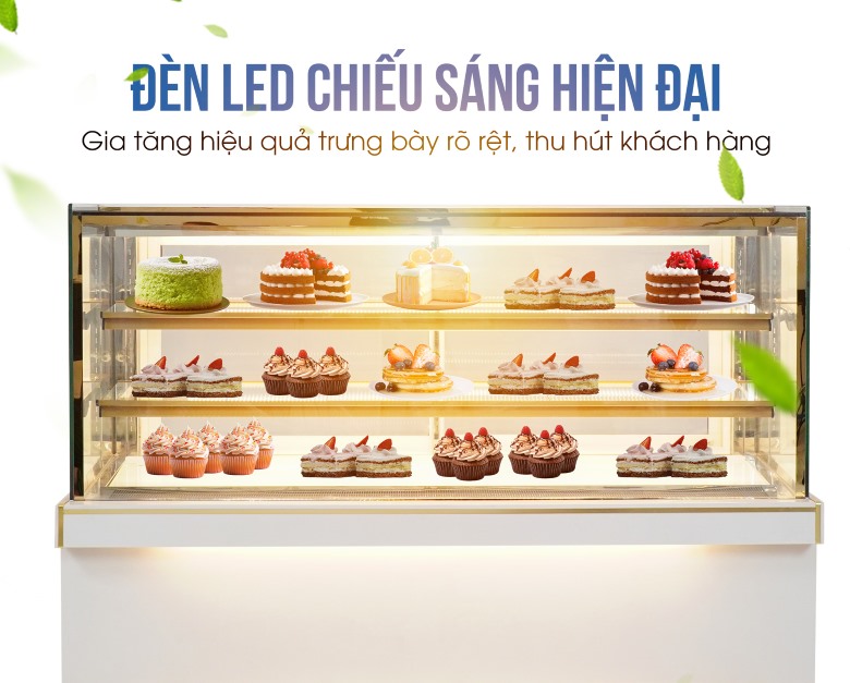 Những chiếc bánh trở nên lung linh, hấp dẫn hơn dưới ánh đèn LED vàng
