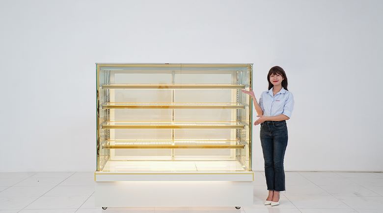 Thực tế mẫu tủ bánh kem 5 tầng 1m8 NEWCOOL