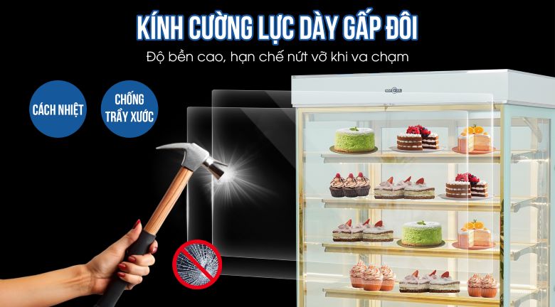 Kính cường lực dày dặn