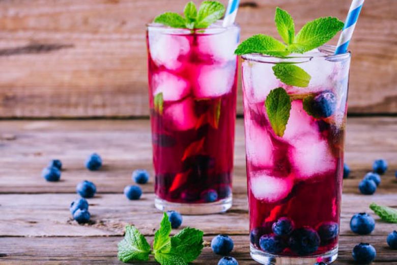 Mojito việt quất mang lại cảm giác sảng khoái