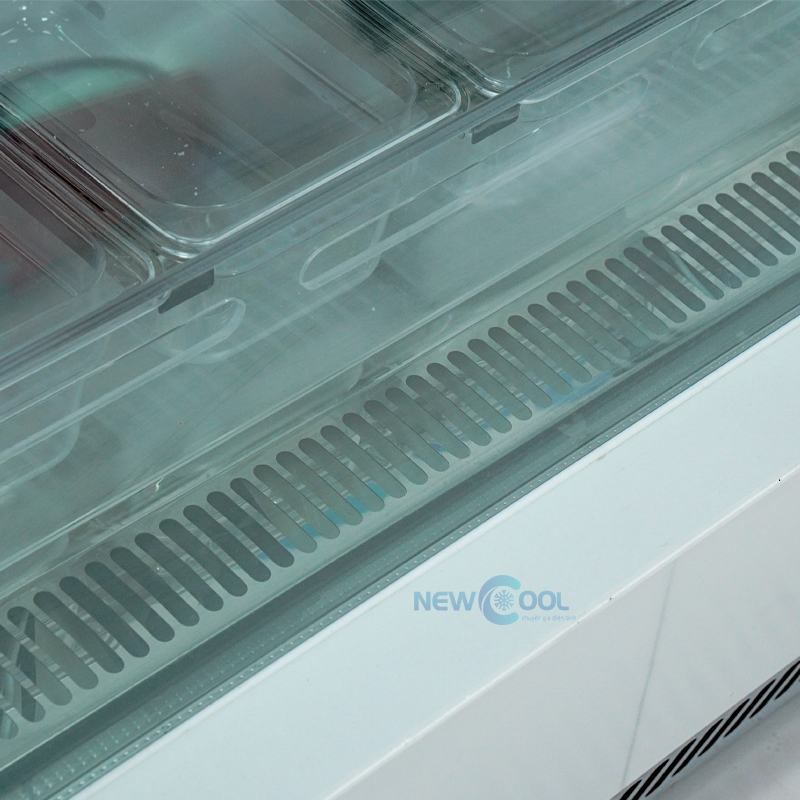 Tủ bảo quản kem 1m2 F-QR540V kính vuông (màu trắng) - 6