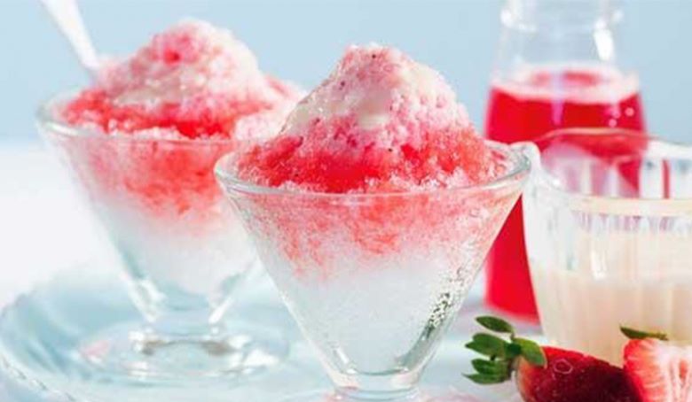 Đá bào được sử dụng nhiều trong các loại đồ uống đá xay