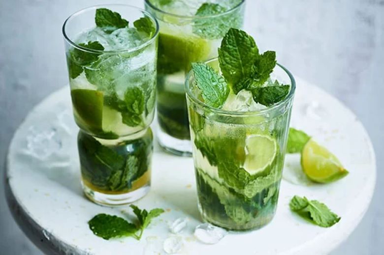 Lá bạc hà được sử dụng phổ biến dùng để trang trí