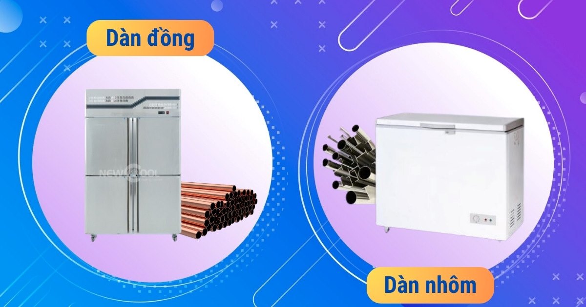 So sánh tủ đông dàn lạnh bằng đồng và nhôm, loại nào tốt hơn?