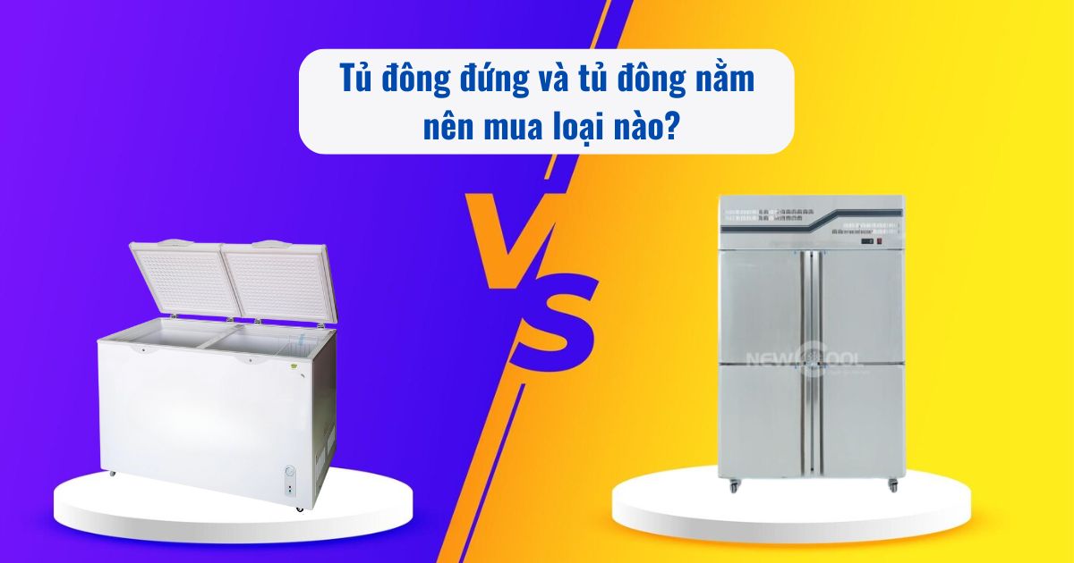 So sánh tủ đông đứng và tủ đông nằm, nên mua loại nào?
