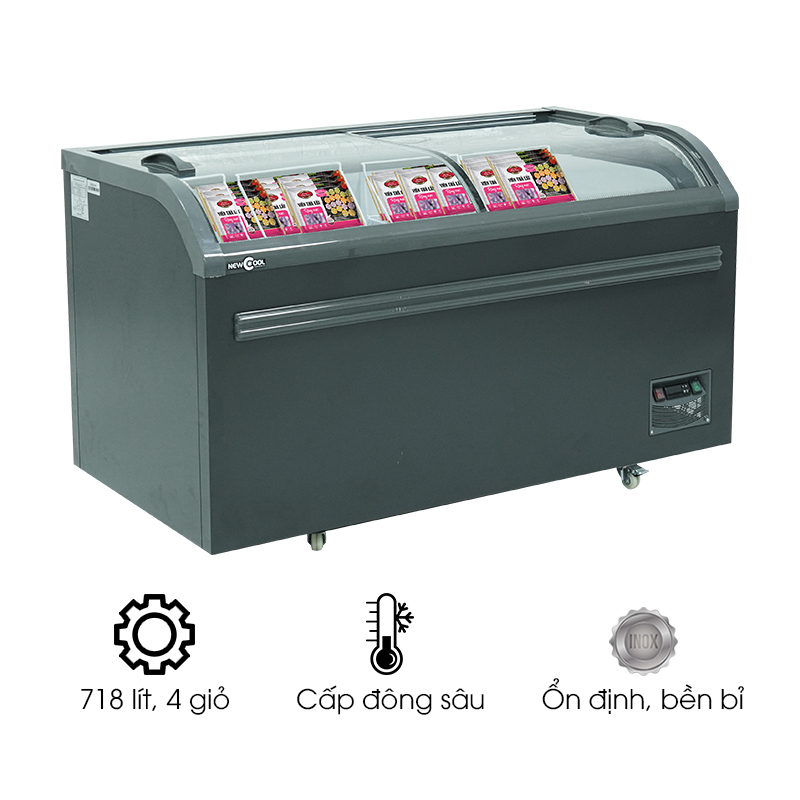 Tủ đông nằm cửa kính lùa 2m NEWCOOL SD/SC718