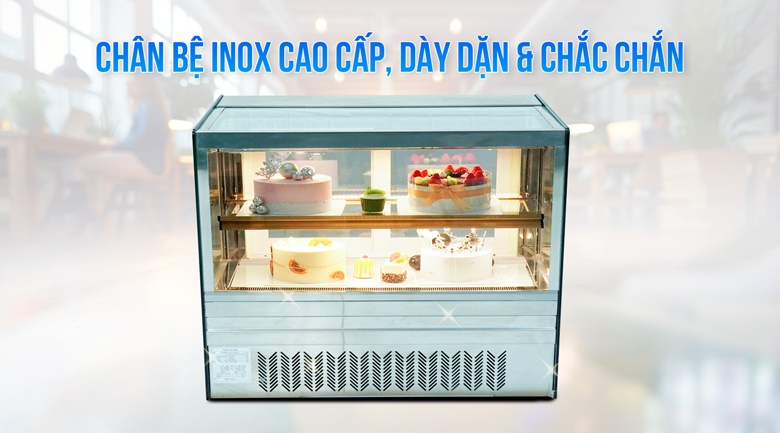 Chân bệ inox cao cấp, bề mặt sáng bóng, hiện đại Chân bệ inox cao cấp, bề mặt sáng bóng, hiện đại